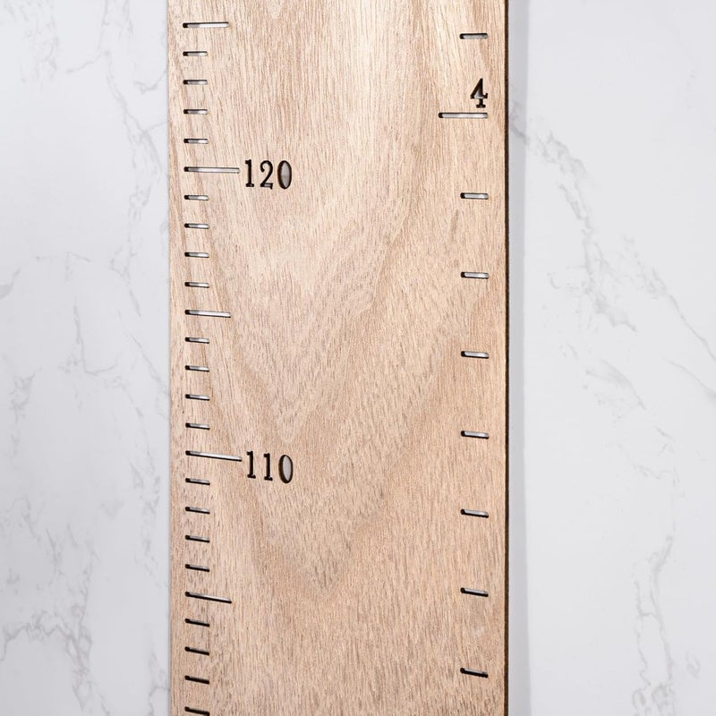 HOMEE Growth Chart for Wall, Wooden Height Chart for Kids，Natural Wood Height Measurement for Kids，Height Ruler Measurement Growth Chart for Baby Kid Room Nursery Wall Decor - Image 4